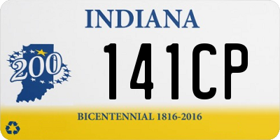 IN license plate 141CP