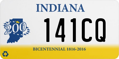 IN license plate 141CQ