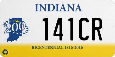 IN license plate 141CR