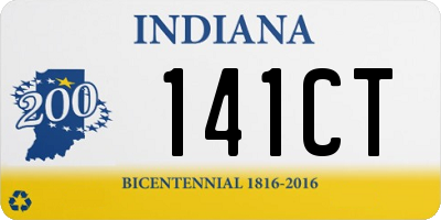 IN license plate 141CT
