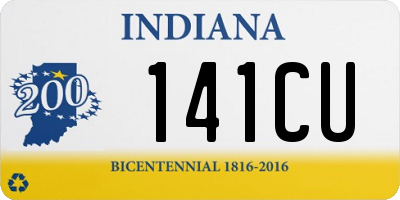 IN license plate 141CU