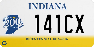 IN license plate 141CX