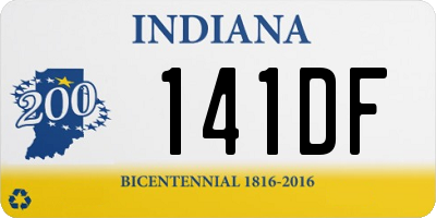 IN license plate 141DF