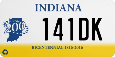 IN license plate 141DK