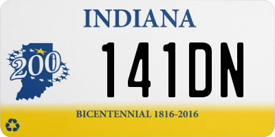 IN license plate 141DN