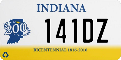 IN license plate 141DZ