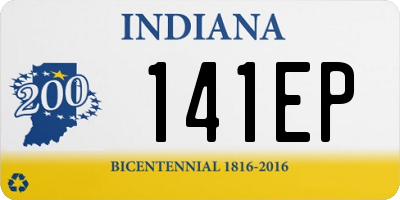 IN license plate 141EP