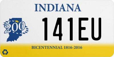 IN license plate 141EU