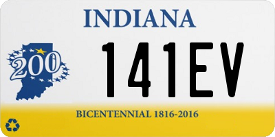 IN license plate 141EV