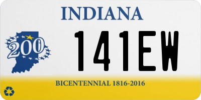 IN license plate 141EW