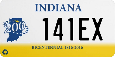 IN license plate 141EX