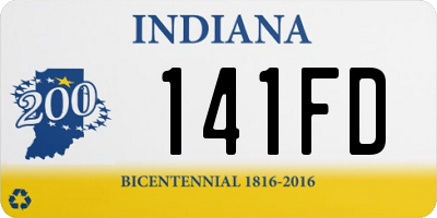IN license plate 141FD