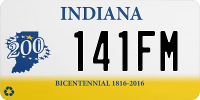 IN license plate 141FM