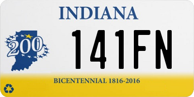 IN license plate 141FN