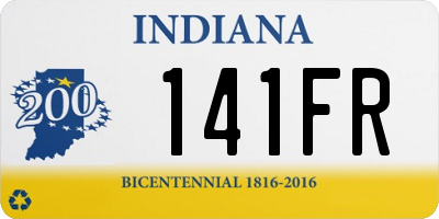 IN license plate 141FR