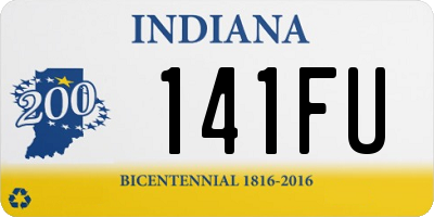IN license plate 141FU