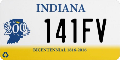 IN license plate 141FV