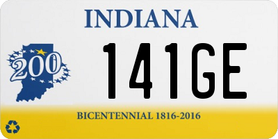 IN license plate 141GE