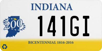 IN license plate 141GI