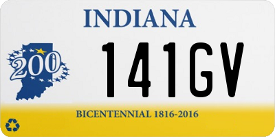 IN license plate 141GV