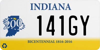 IN license plate 141GY