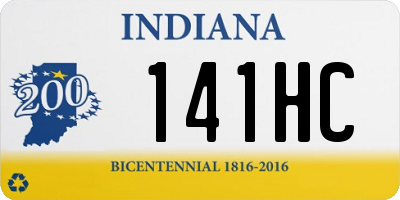 IN license plate 141HC