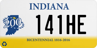 IN license plate 141HE