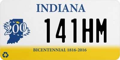 IN license plate 141HM