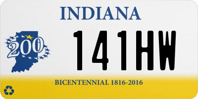 IN license plate 141HW