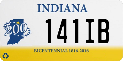 IN license plate 141IB