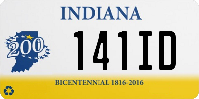 IN license plate 141ID