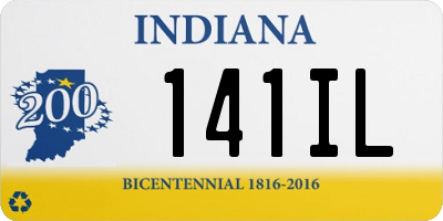 IN license plate 141IL