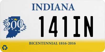 IN license plate 141IN