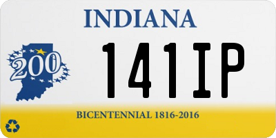 IN license plate 141IP