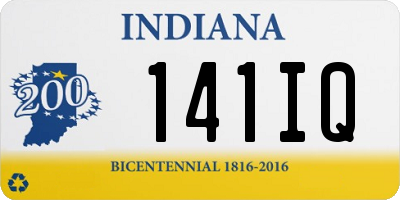 IN license plate 141IQ