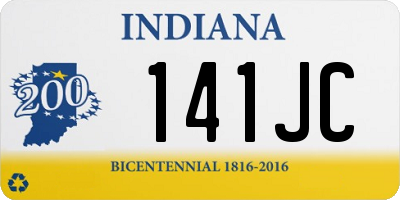 IN license plate 141JC
