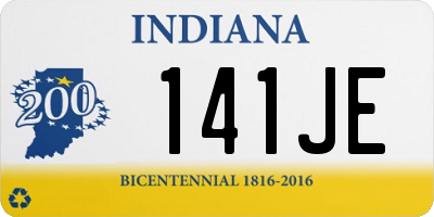 IN license plate 141JE