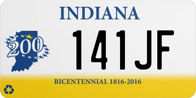 IN license plate 141JF