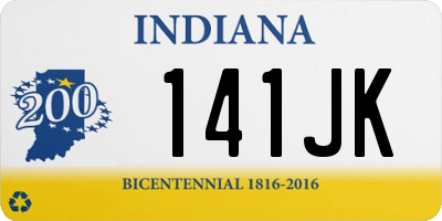 IN license plate 141JK