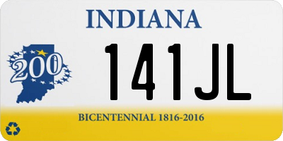 IN license plate 141JL