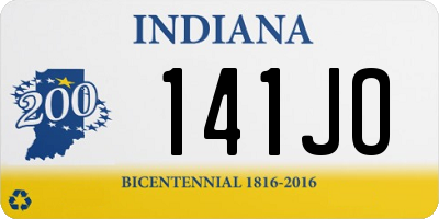IN license plate 141JO