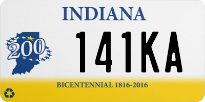 IN license plate 141KA