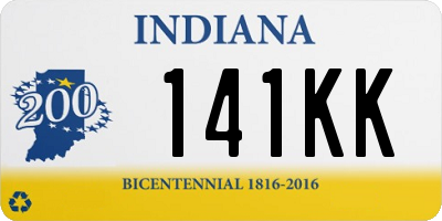 IN license plate 141KK