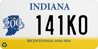 IN license plate 141KO