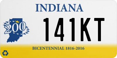 IN license plate 141KT