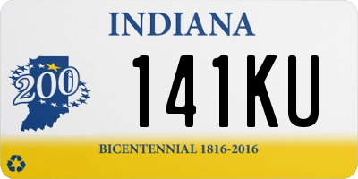 IN license plate 141KU