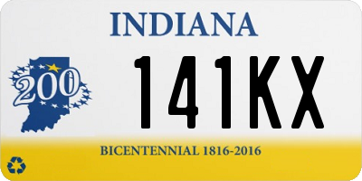 IN license plate 141KX