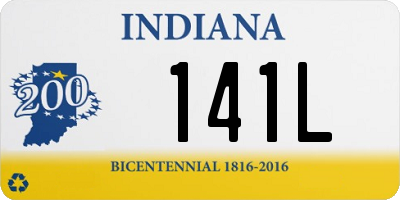 IN license plate 141L