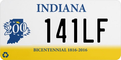 IN license plate 141LF