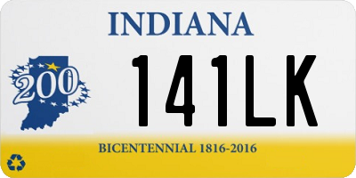 IN license plate 141LK